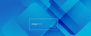 Kare şekiller geometrik soyut arkaplan. Üç boyutlu gölge efektleri ve sıvı eğimleri. Modern çakışma biçimleri