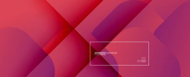 Kare şekiller geometrik soyut arkaplan. Üç boyutlu gölge efektleri ve sıvı eğimleri. Modern çakışma biçimleri