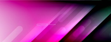 Dinamik çizgiler soyut arkaplan. Üç boyutlu gölge efektleri ve sıvı eğimleri. Modern çakışma biçimleri