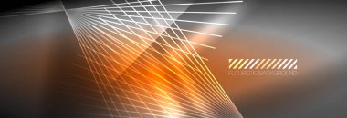 Neon dinamik ışınlar vektör soyut duvar kağıdı arka planı. Duvar kağıdı arkaplanı, iş ve teknoloji sunumları için tasarım şablonları, İnternet posterleri veya web broşürü kapakları