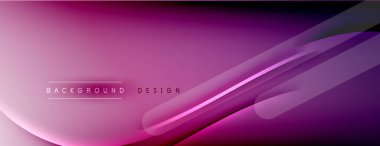 Soyut arkaplan - çizgiler ışık ve gölgelerle oluşturuldu. Teknoloji ya da iş dijital şablonu. Dinamik arkaplan ile basit akışkan renk gradyanı