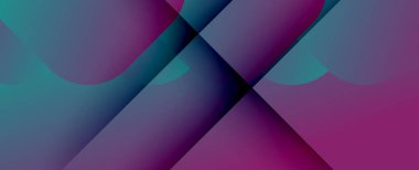 Kare şekiller geometrik soyut arkaplan. Üç boyutlu gölge efektleri ve sıvı eğimleri. Modern çakışma biçimleri