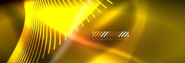 Neon dinamik ışınlar vektör soyut duvar kağıdı arka planı. Duvar kağıdı arkaplanı, iş ve teknoloji sunumları için tasarım şablonları, İnternet posterleri veya web broşürü kapakları