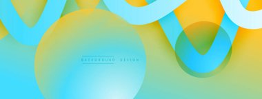 Gölge efektli dalga çizgisi olan soyut gradyan arkaplan. Geometrik bileşim. 3B gölge efektleri ve sıvı eğimleri