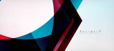 Şeffaf altıgenler geometrik şekiller soyut arkaplan