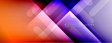 Dinamik çizgiler soyut arkaplan. Üç boyutlu gölge efektleri ve sıvı eğimleri. Modern çakışma biçimleri