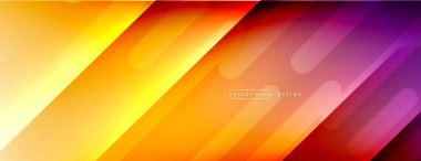 Dinamik çizgiler soyut arkaplan. Üç boyutlu gölge efektleri ve sıvı eğimleri. Modern çakışma biçimleri