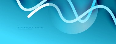 Gölge efektli dalga çizgisi olan soyut gradyan arkaplan. Geometrik bileşim. 3B gölge efektleri ve sıvı eğimleri