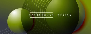 Gölgeli gradyan daireler. Vektör tekno soyut arka plan. Modern üstüste bindirme formları duvar kağıdı arkaplanı, tasarım şablonu