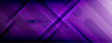 Soyut arkaplan - çizgiler ışık ve gölgelerle oluşturuldu. Teknoloji ya da iş dijital şablonu. Dinamik arkaplan ile basit akışkan renk gradyanı