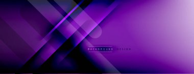 Soyut arkaplan - çizgiler ışık ve gölgelerle oluşturuldu. Teknoloji ya da iş dijital şablonu. Dinamik arkaplan ile basit akışkan renk gradyanı