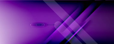 Soyut arkaplan - çizgiler ışık ve gölgelerle oluşturuldu. Teknoloji ya da iş dijital şablonu. Dinamik arkaplan ile basit akışkan renk gradyanı