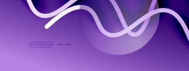 Gölge efektli dalga çizgisi olan soyut gradyan arkaplan. Geometrik bileşim. 3B gölge efektleri ve sıvı eğimleri