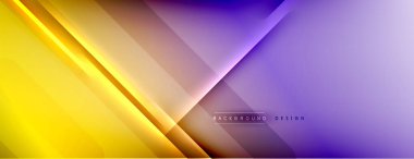 Soyut arkaplan - çizgiler ışık ve gölgelerle oluşturuldu. Teknoloji ya da iş dijital şablonu. Dinamik arkaplan ile basit akışkan renk gradyanı