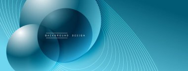 Gölgeli gradyan daireler. Vektör tekno soyut arka plan. Modern üstüste bindirme formları duvar kağıdı arkaplanı, tasarım şablonu