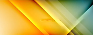 Soyut arkaplan - çizgiler ışık ve gölgelerle oluşturuldu. Teknoloji ya da iş dijital şablonu. Dinamik arkaplan ile basit akışkan renk gradyanı