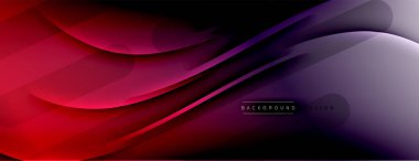 Soyut arkaplan - çizgiler ışık ve gölgelerle oluşturuldu. Teknoloji ya da iş dijital şablonu. Dinamik arkaplan ile basit akışkan renk gradyanı