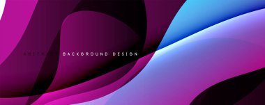 Dinamik dalga çizgisi efektli basit akışkan renk gradyan soyut arka plan. Duvar Kağıdı, Sancak, Arkaplan, Kart, Kitap İllüstrasyonu, İniş Sayfası