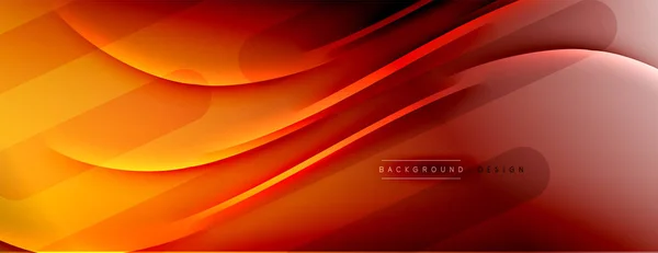 Abstract background - lines composition created with lights and shadows. Technology or business digital template. Trendy simple fluid color gradient abstract background with dynamic — Stock Vector