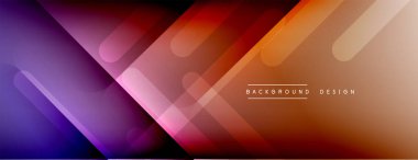 Dinamik çizgiler soyut arkaplan. Üç boyutlu gölge efektleri ve sıvı eğimleri. Modern çakışma biçimleri