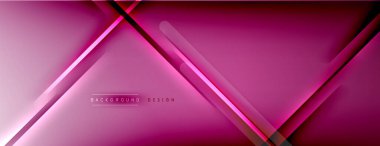 Soyut arkaplan - çizgiler ışık ve gölgelerle oluşturuldu. Teknoloji ya da iş dijital şablonu. Dinamik arkaplan ile basit akışkan renk gradyanı