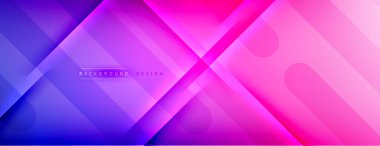 Soyut arkaplan - çizgiler ışık ve gölgelerle oluşturuldu. Teknoloji ya da iş dijital şablonu. Dinamik arkaplan ile basit akışkan renk gradyanı