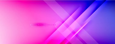 Soyut arkaplan - çizgiler ışık ve gölgelerle oluşturuldu. Teknoloji ya da iş dijital şablonu. Dinamik arkaplan ile basit akışkan renk gradyanı