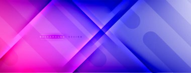 Soyut arkaplan - çizgiler ışık ve gölgelerle oluşturuldu. Teknoloji ya da iş dijital şablonu. Dinamik arkaplan ile basit akışkan renk gradyanı