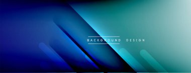 Dinamik çizgiler soyut arkaplan. Üç boyutlu gölge efektleri ve sıvı eğimleri. Modern çakışma biçimleri