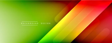 Dinamik çizgiler soyut arkaplan. Üç boyutlu gölge efektleri ve sıvı eğimleri. Modern çakışma biçimleri