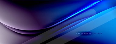 Soyut arkaplan - çizgiler ışık ve gölgelerle oluşturuldu. Teknoloji ya da iş dijital şablonu. Dinamik arkaplan ile basit akışkan renk gradyanı