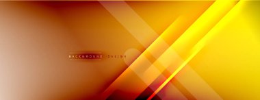 Soyut arkaplan - çizgiler ışık ve gölgelerle oluşturuldu. Teknoloji ya da iş dijital şablonu. Dinamik arkaplan ile basit akışkan renk gradyanı