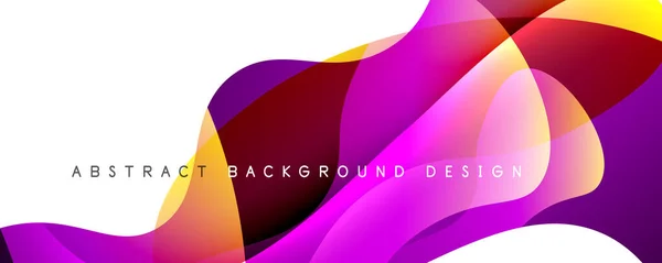 Trendy simple fluid color gradient abstract background with dynamic wave line effect. Vector Illustration For Wallpaper, Banner, Background, Card, Book Illustration, landing page — Stock Vector