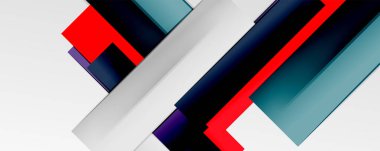 Çok renkli satır arkaplanı. İş veya teknoloji sunumları, İnternet posterleri veya web broşürü kapakları için tasarım şablonu