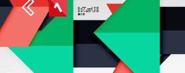 Parlak renk üçgenleri ve geometrik şekiller vektör soyut arkaplan