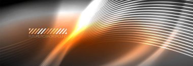 Neon dinamik ışınlar vektör soyut duvar kağıdı arka planı. Duvar kağıdı arkaplanı, iş ve teknoloji sunumları için tasarım şablonları, İnternet posterleri veya web broşürü kapakları