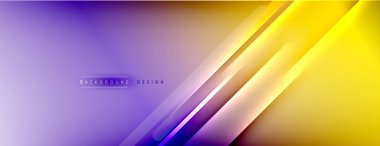 Soyut arkaplan - çizgiler ışık ve gölgelerle oluşturuldu. Teknoloji ya da iş dijital şablonu. Dinamik arkaplan ile basit akışkan renk gradyanı