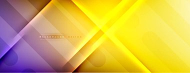 Soyut arkaplan - çizgiler ışık ve gölgelerle oluşturuldu. Teknoloji ya da iş dijital şablonu. Dinamik arkaplan ile basit akışkan renk gradyanı