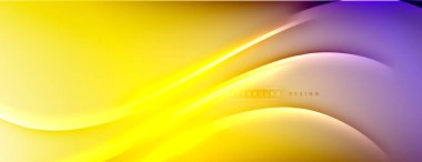 Soyut arkaplan - çizgiler ışık ve gölgelerle oluşturuldu. Teknoloji ya da iş dijital şablonu. Dinamik arkaplan ile basit akışkan renk gradyanı