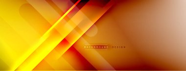 Soyut arkaplan - çizgiler ışık ve gölgelerle oluşturuldu. Teknoloji ya da iş dijital şablonu. Dinamik arkaplan ile basit akışkan renk gradyanı