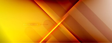 Soyut arkaplan - çizgiler ışık ve gölgelerle oluşturuldu. Teknoloji ya da iş dijital şablonu. Dinamik arkaplan ile basit akışkan renk gradyanı