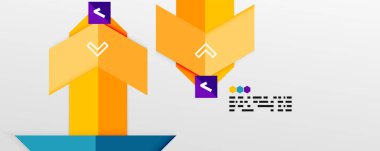 Parlak renk üçgenleri ve geometrik şekiller vektör soyut arkaplan