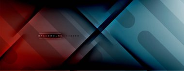 Soyut arkaplan - çizgiler ışık ve gölgelerle oluşturuldu. Teknoloji ya da iş dijital şablonu. Dinamik arkaplan ile basit akışkan renk gradyanı