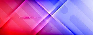 Soyut arkaplan - çizgiler ışık ve gölgelerle oluşturuldu. Teknoloji ya da iş dijital şablonu. Dinamik arkaplan ile basit akışkan renk gradyanı