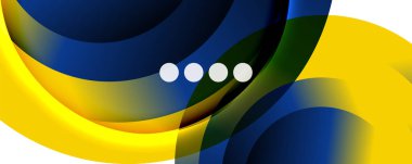 Akışkan eğimler, girdaplar ve daireler. Parlak renk çizgileri. Duvar Kağıdı, Sancak, Arkaplan, İniş Sayfası için Vektör İllüstrasyonu