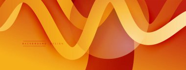 Gölge efektli dalga çizgisi olan soyut gradyan arkaplan. Geometrik bileşim. 3B gölge efektleri ve sıvı eğimleri