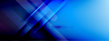 Soyut arkaplan - çizgiler ışık ve gölgelerle oluşturuldu. Teknoloji ya da iş dijital şablonu. Dinamik arkaplan ile basit akışkan renk gradyanı