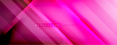 Soyut arkaplan - çizgiler ışık ve gölgelerle oluşturuldu. Teknoloji ya da iş dijital şablonu. Dinamik arkaplan ile basit akışkan renk gradyanı