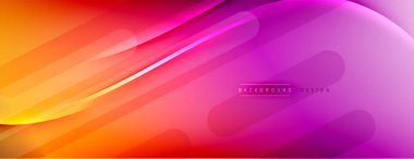 Soyut arkaplan - çizgiler ışık ve gölgelerle oluşturuldu. Teknoloji ya da iş dijital şablonu. Dinamik arkaplan ile basit akışkan renk gradyanı