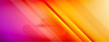 Soyut arkaplan - çizgiler ışık ve gölgelerle oluşturuldu. Teknoloji ya da iş dijital şablonu. Dinamik arkaplan ile basit akışkan renk gradyanı